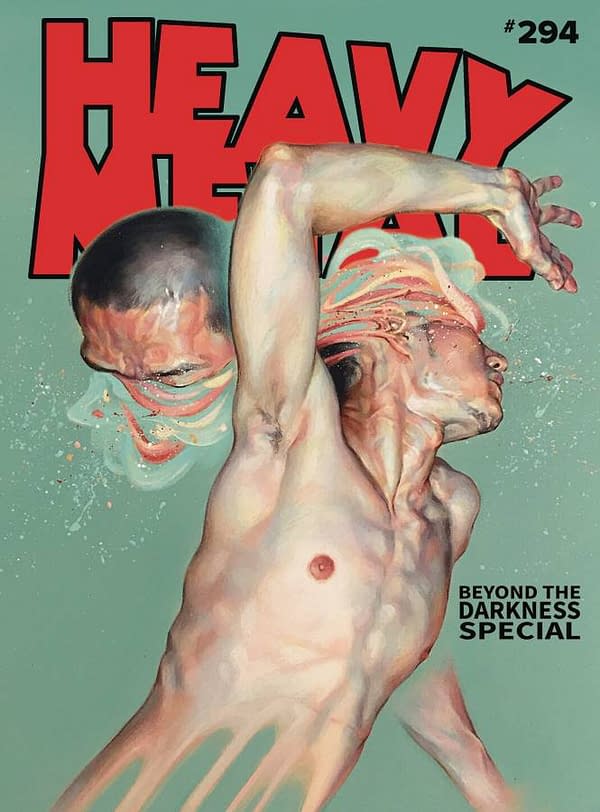 Iron Maiden and Clive Barker from Heavy Metal in May 2019
