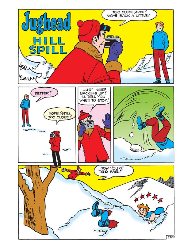 Interior preview page from Archie Milestones Digest #26: Jughead Winter Wonderland