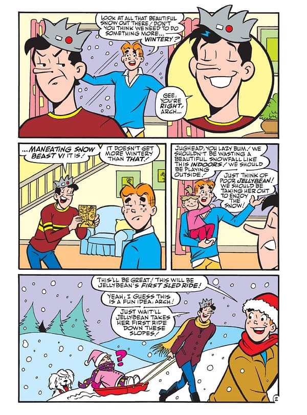 Interior preview page from Archie Milestones Digest #26: Jughead Winter Wonderland