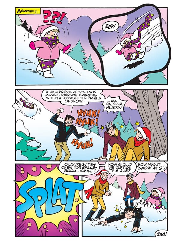 Interior preview page from Archie Milestones Digest #26: Jughead Winter Wonderland