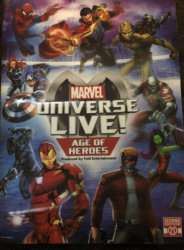 Marvel Universe LIVE! Souvenir Book Front Cover