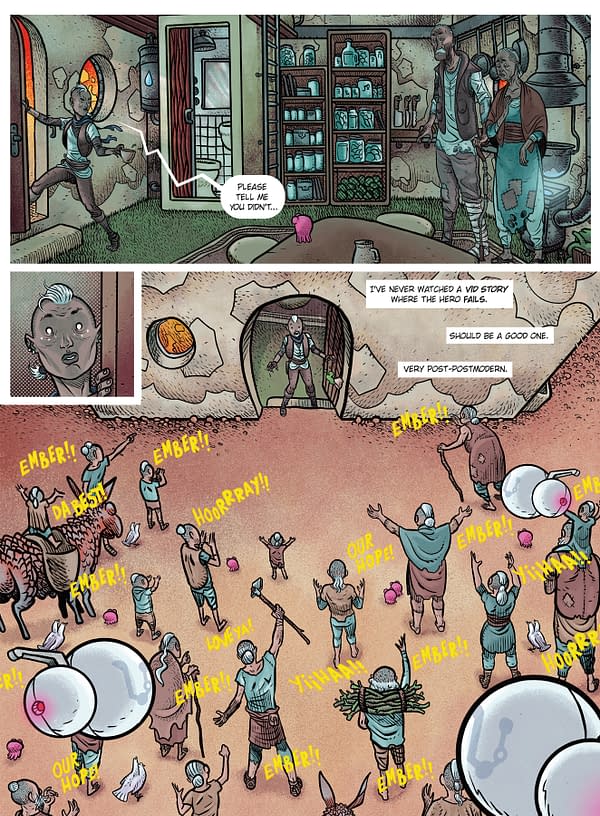 Interior preview page from SPACE SCOUTS #1 DAVID RUBIN COVER