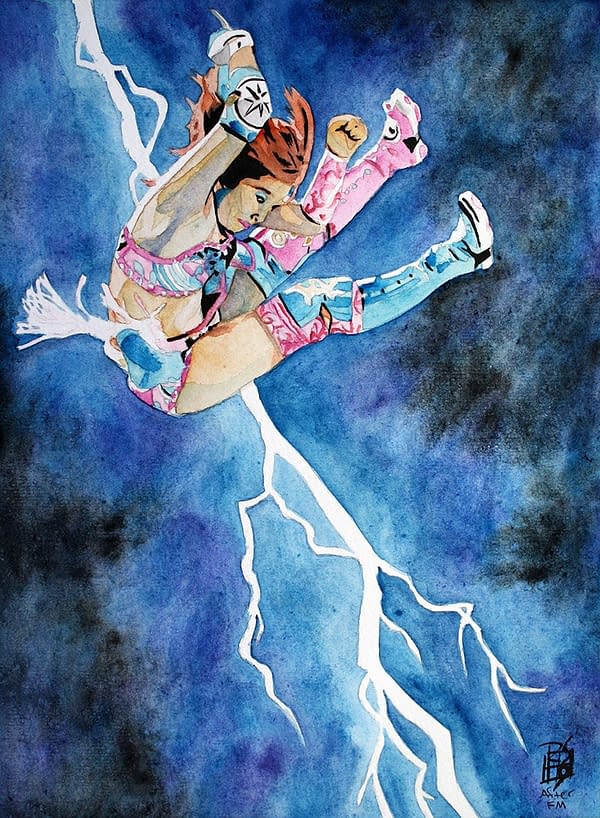 Kairi Sane is The Dark Knight in This Frank Miller Tribute by Rob Schamberger