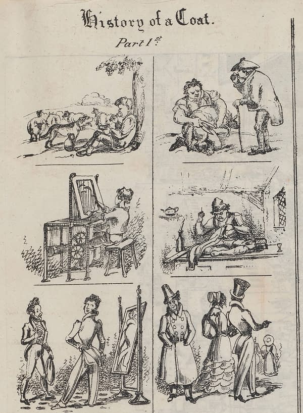 Excerpt from the strip History of a Coat from The Glasgow Looking Glass