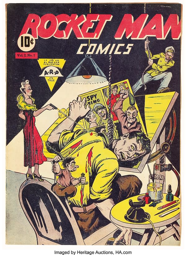 Rocket Man Comics V2#1 (Rucker Publishing Co., ca. 1946)