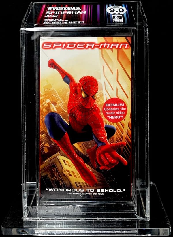 Spider-Man 2002 Film Graded VHS Tape On Auction Today