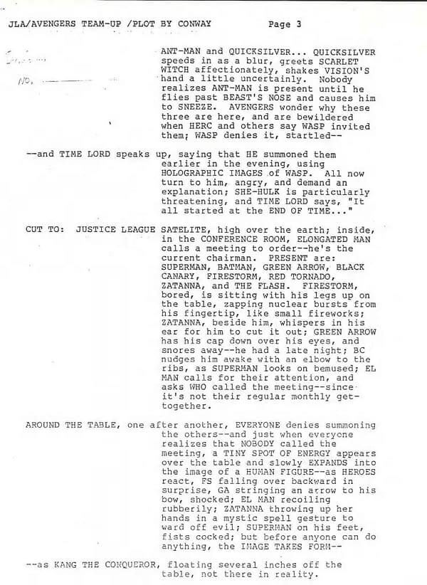 "The Plot Need Not Be The Best Possible"  Grant Morrison