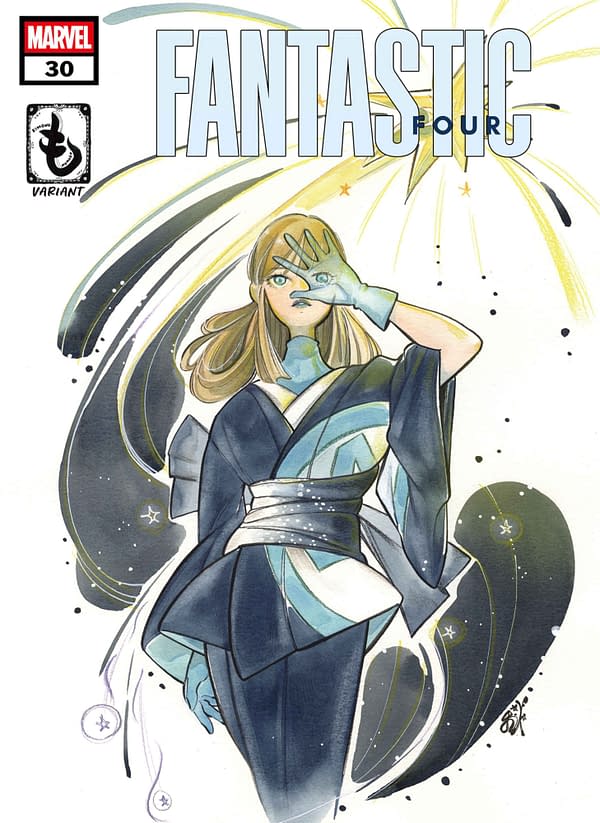 Cover image for FANTASTIC FOUR #30 PEACH MOMOKO KIMONO VARIANT [DOOM]