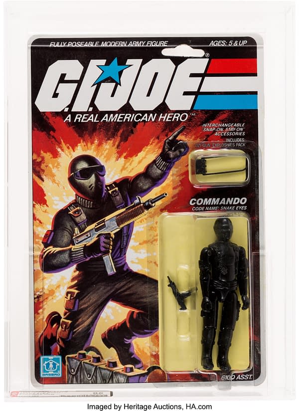 GI Joe Straight Arm 9 Back Snake Eyes Up For Auction