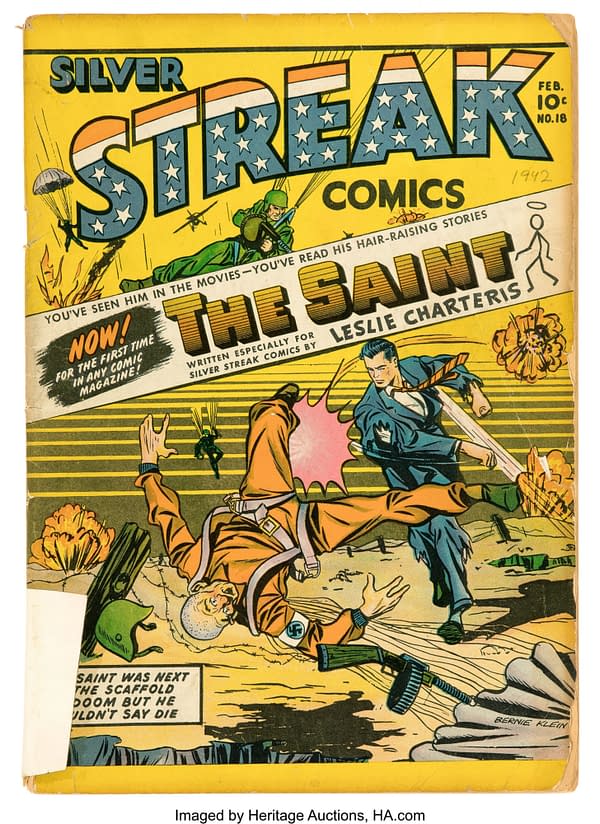 Silver Streak Comics #18 (Lev Gleason, 1942) featuring The Saint.