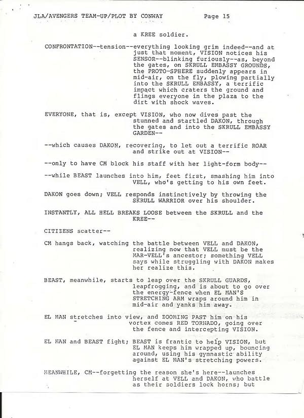 "The Plot Need Not Be The Best Possible"  Grant Morrison