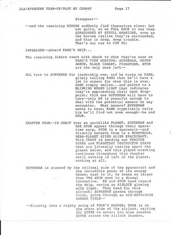 "The Plot Need Not Be The Best Possible"  Grant Morrison