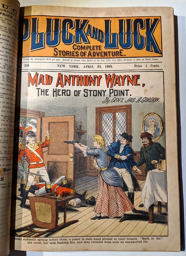 Pluck and Luck #256, April 29, 1903 featuring Mad Anthony Wayne.
