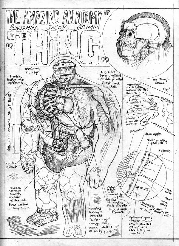 Finally We Get A Look At Ben Grimm The Thing's Skeleton