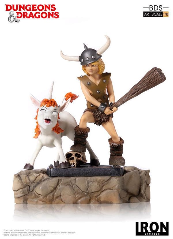 Dungeons and Dragons Cartoon Bobby and Uni Statue