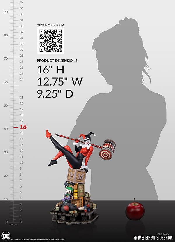 Harley Quinn Breaks Out of Arkham with New Tweeterhead Statue 