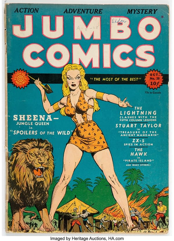 Jumbo Comics #20 Eldon Pedigree (Fiction House, 1940)