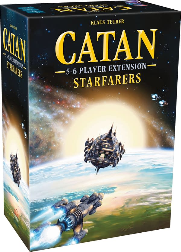 The box for CATAN - Starfarers 5-6 Player Extension, courtesy of Catan Studio.