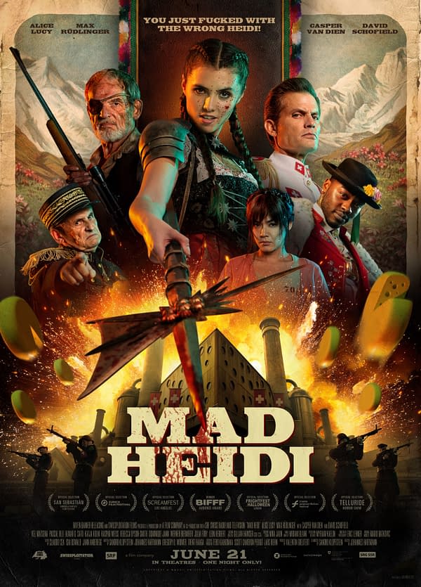 Mad Heidi Stars Alice Lucy & Casper Van Dien on Swissplotation Remake