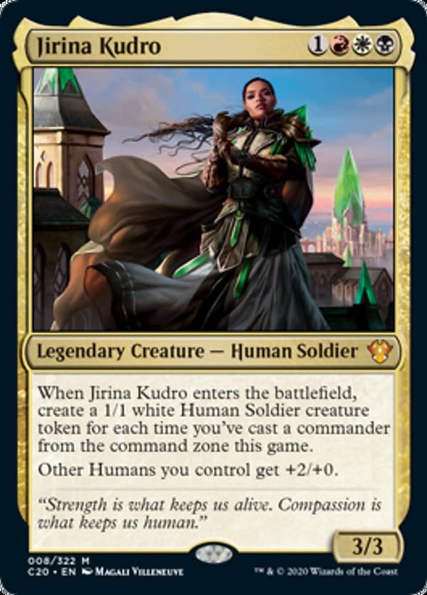 Jirina Kudro, a card from the Commander 2020 set for Magic: The Gathering.