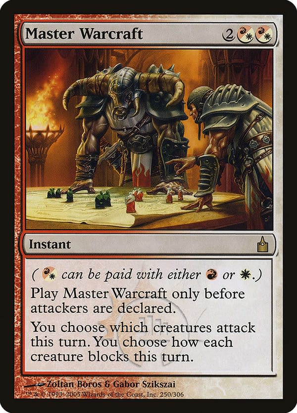 Master Warcraft, a card from the Ravnica: City of Guilds set for Magic: The Gathering.