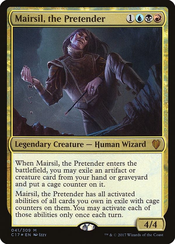Mairsil, the Pretender, a card from Magic: The Gathering's Commander 2017 preconstructed decks.