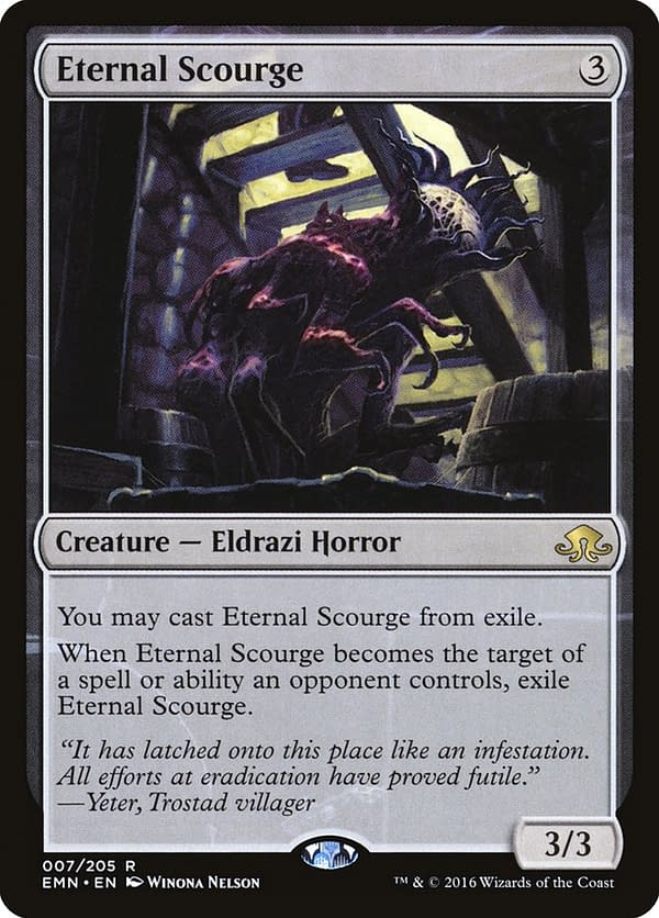 Eternal Scourge, a card from Eldritch Moon, an expansion set from Magic: The Gathering.