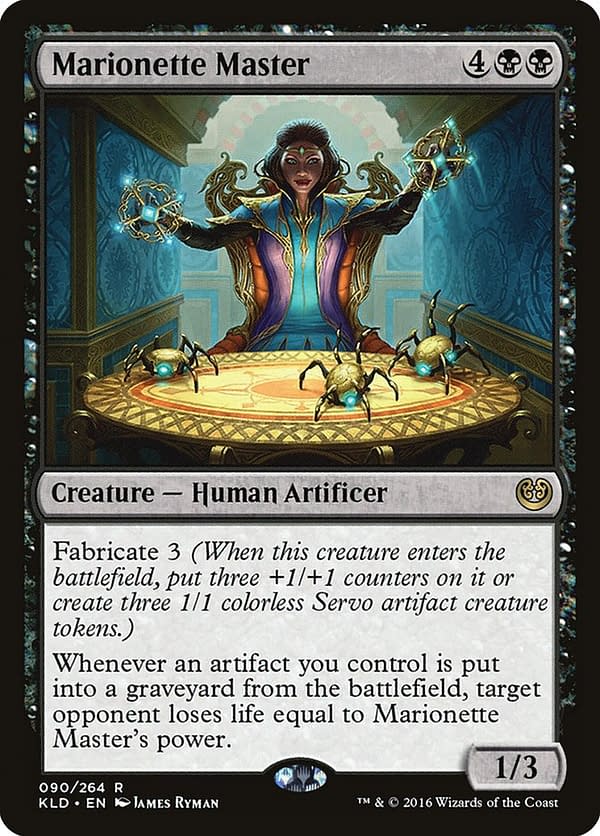 Marionette Master, a card from the Kaladesh expansion set for Magic: The Gathering.