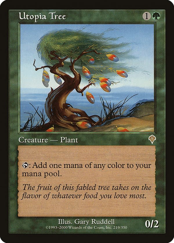 Utopia Tree, a card from Invasion, an older expansion set for Magic: The Gathering.