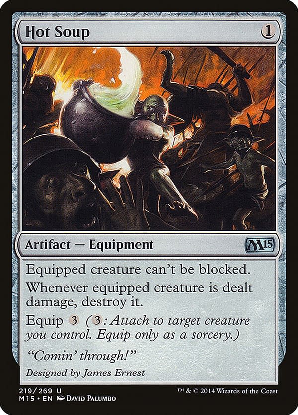Hot Soup, a card from Magic 2015, an expansion set for Magic: The Gathering.