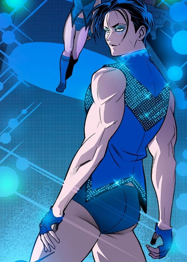 DC Comics Publish "Nothing Butt Nightwing", Vertically, For DC GO!