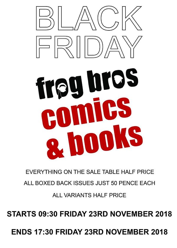 18 More Black Friday Comic Store Flyers
