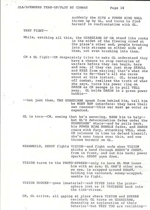 "The Plot Need Not Be The Best Possible"  Grant Morrison