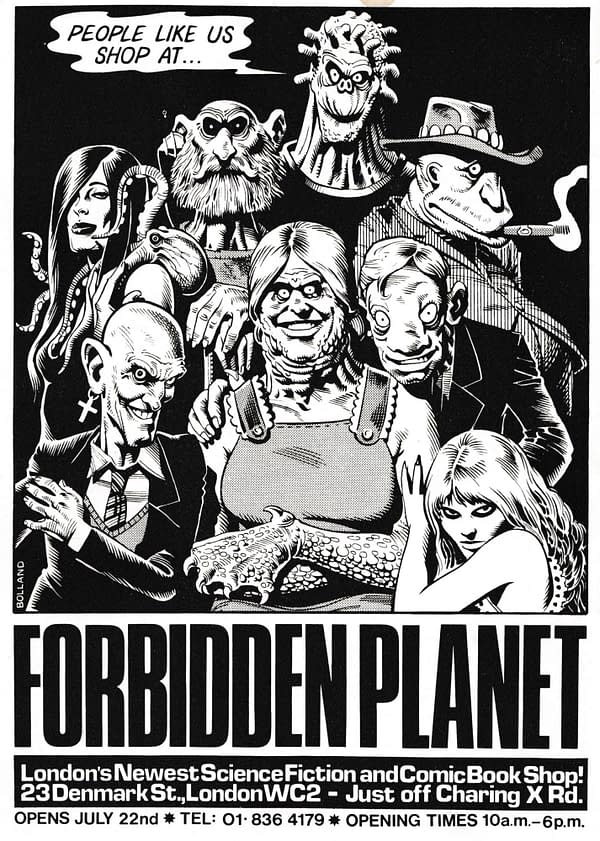 Brian Bolland Homages Own Forbidden Planet Ad for Detective Comics