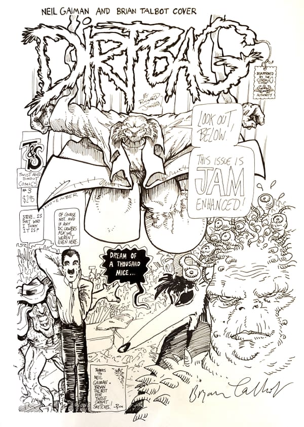 Neil Gaiman Original Cover Artwork For #ComicWritersChallenge