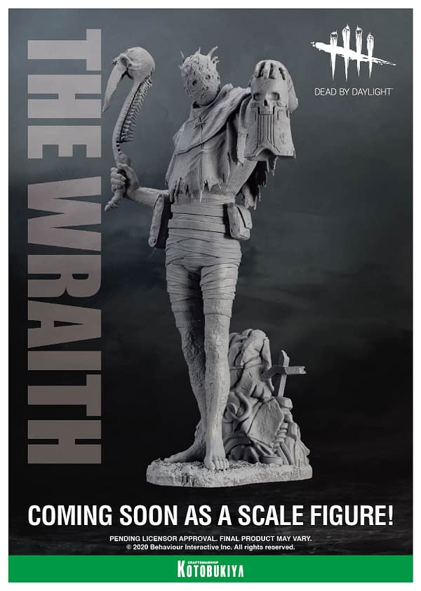 Dead by Daylight the Wraith Statue Is Teased by Kotobukiya