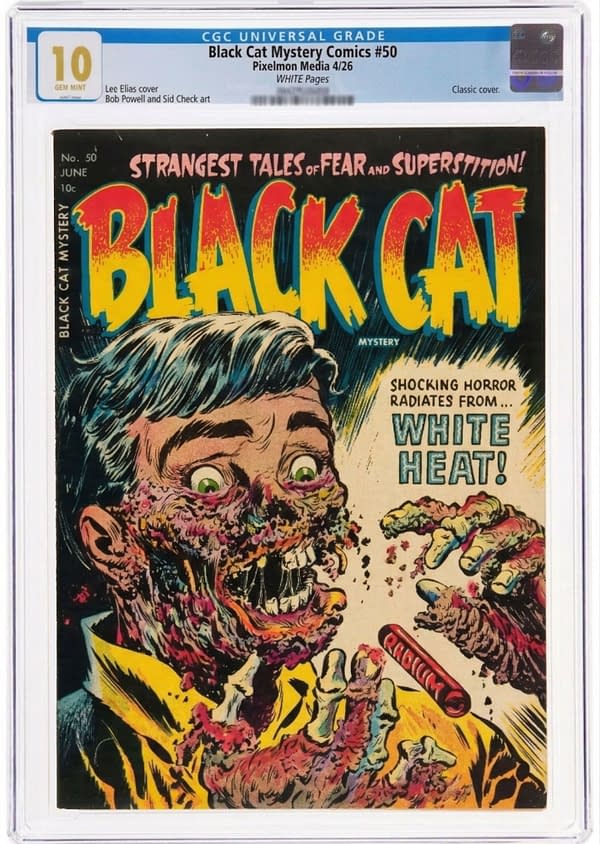 $1000 Bounty Placed On Black Cat Mystery #50 Facsimile CGC Graded 10.0