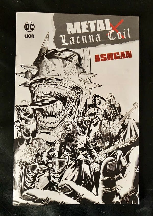 Batman Performs With Lacuna Coil On the Stage and In the Comics