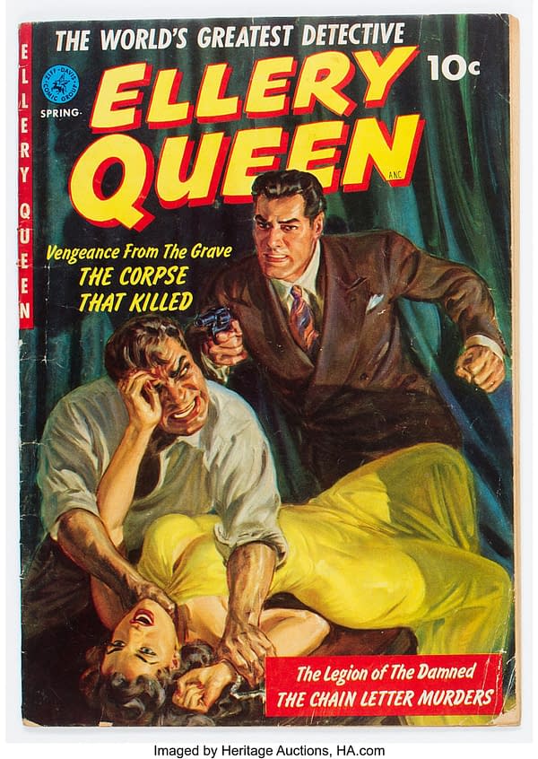 Ziff Davis' Ellery Queen #1 From 1952 With Bids Of $129 At Auction 