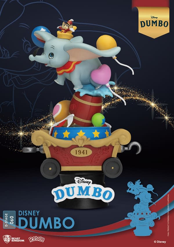 Dumbo Trains to Fly in New Disney Statue From Beast Kingdom