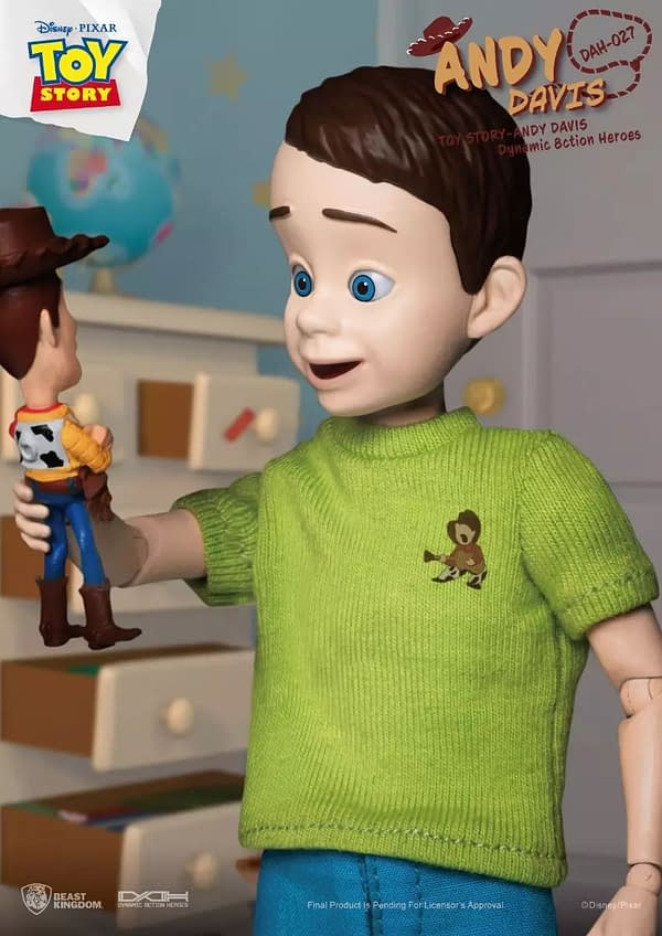 Toy Story's Andy Joins Buzz and Woody as Toy from Beast Kingdom