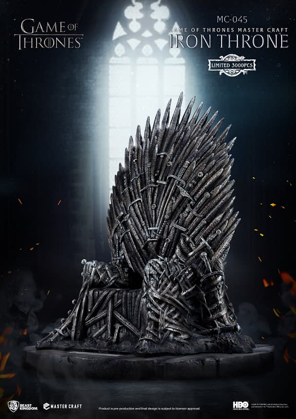 Beast Kingdom Reveals 1/6th Scale Game of Thrones Iron Throne