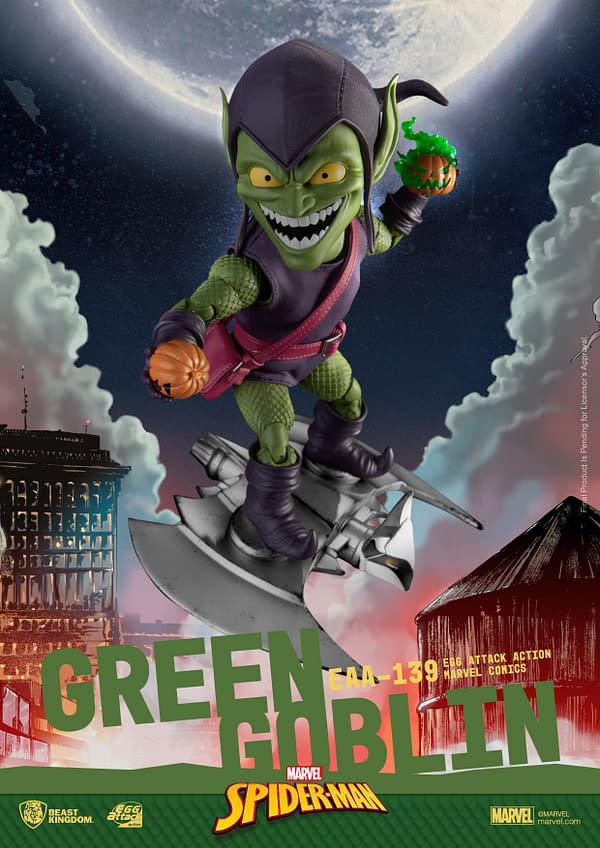 Green Goblin Creates Chaos with New EAA Figure from Beast Kingdom