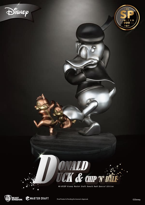 Donald Duck & Chip n' Dale Limited Statue Debuts at Beast Kingdom 