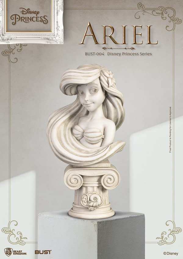 Disney Princesses Receive Stone Statue Busts from Beast Kingdom