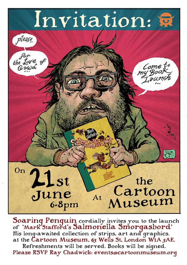 Mark Stafford Launches Salmonella Smorgasbord At Cartoon Museum