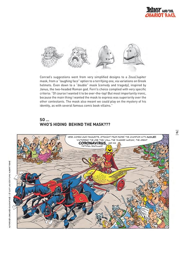 Cover And Pages For The Comic With A 5 Million Print Run &#8211; Asterix And The Chariot Race