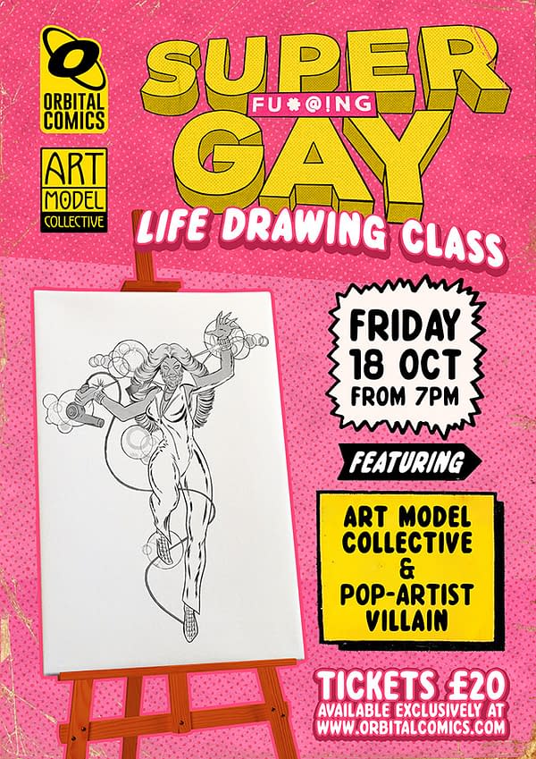 Orbital Comics to Run a 'Super Gay' Life Drawing Class, for Superhero World Where Homosexuality Was Never Criminalised