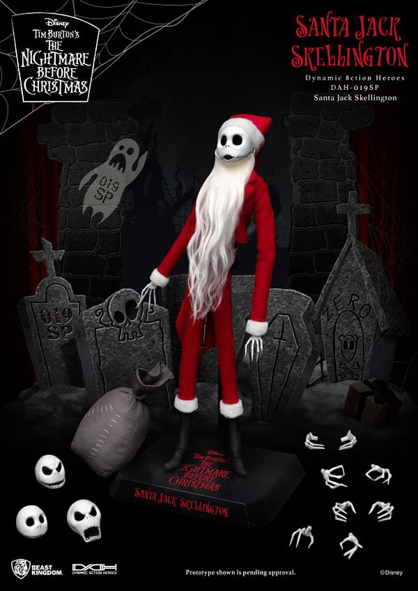 Nightmare Before Christmas Jack Skellington is Santa with Beast Kingdom