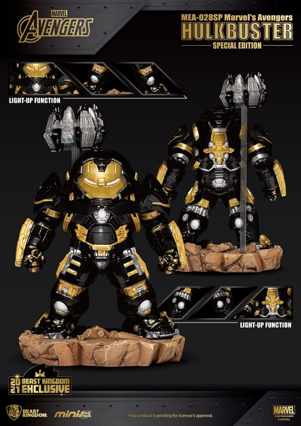 Hulkbuster Goes Black and Gold With New Beast Kingdom Figure